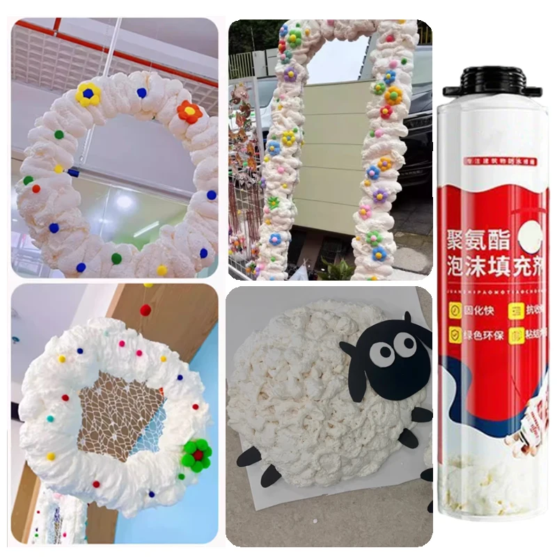 

PU Foam Sealing Agent Cosplay Party Scene Prop Decoration Lolita Mirror Frame Handmade Decorative Quick Curing Waterproof 700ml