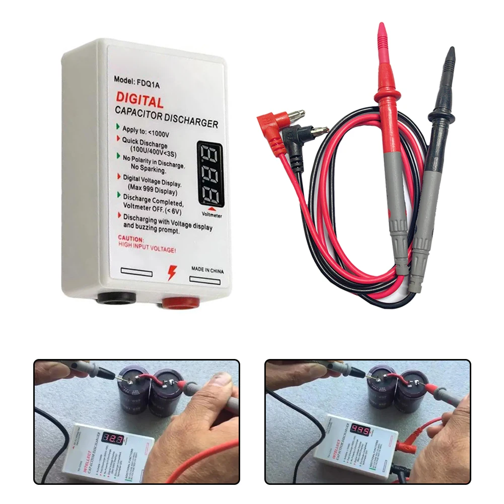 

1000V Fast Discharge Pen Discharger Protect Electrician Voltage Discharge Tool 1000V Capacitor Discharger