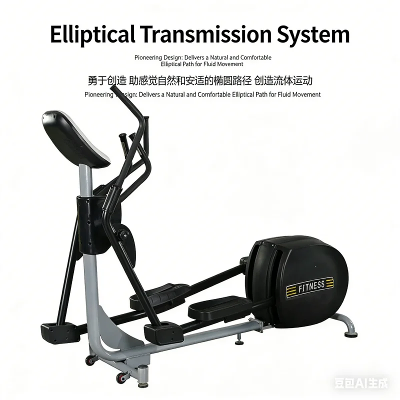 

Commercial Manual Magnetic Ellipticals Machine with Steel Frame LED Display Indoor Use Silent Walking Durable Eco-Friendly