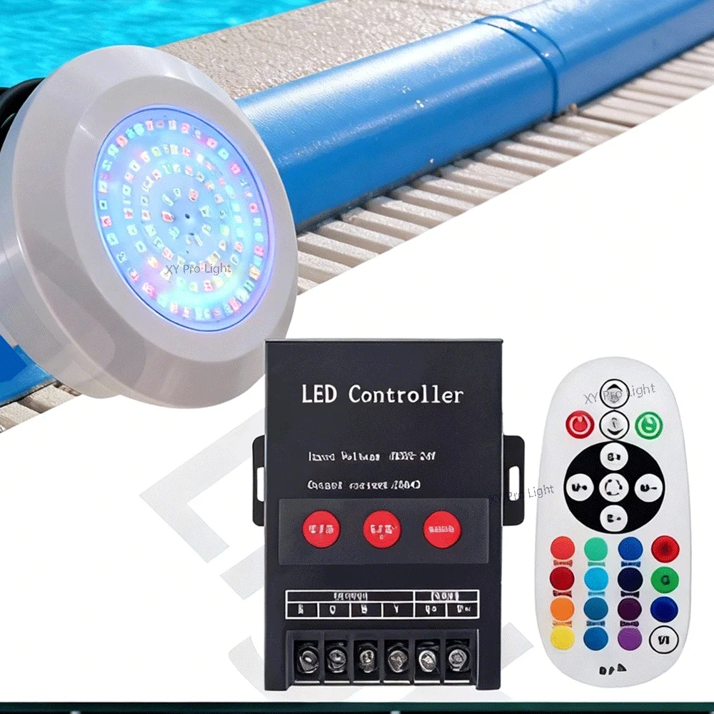 12W RGB LED Pool Light DC12V IP68 Waterproof Outdoor/Indoor 9W Underwater Lights Fountain Landscape Lamp Piscina Luz Spotlights