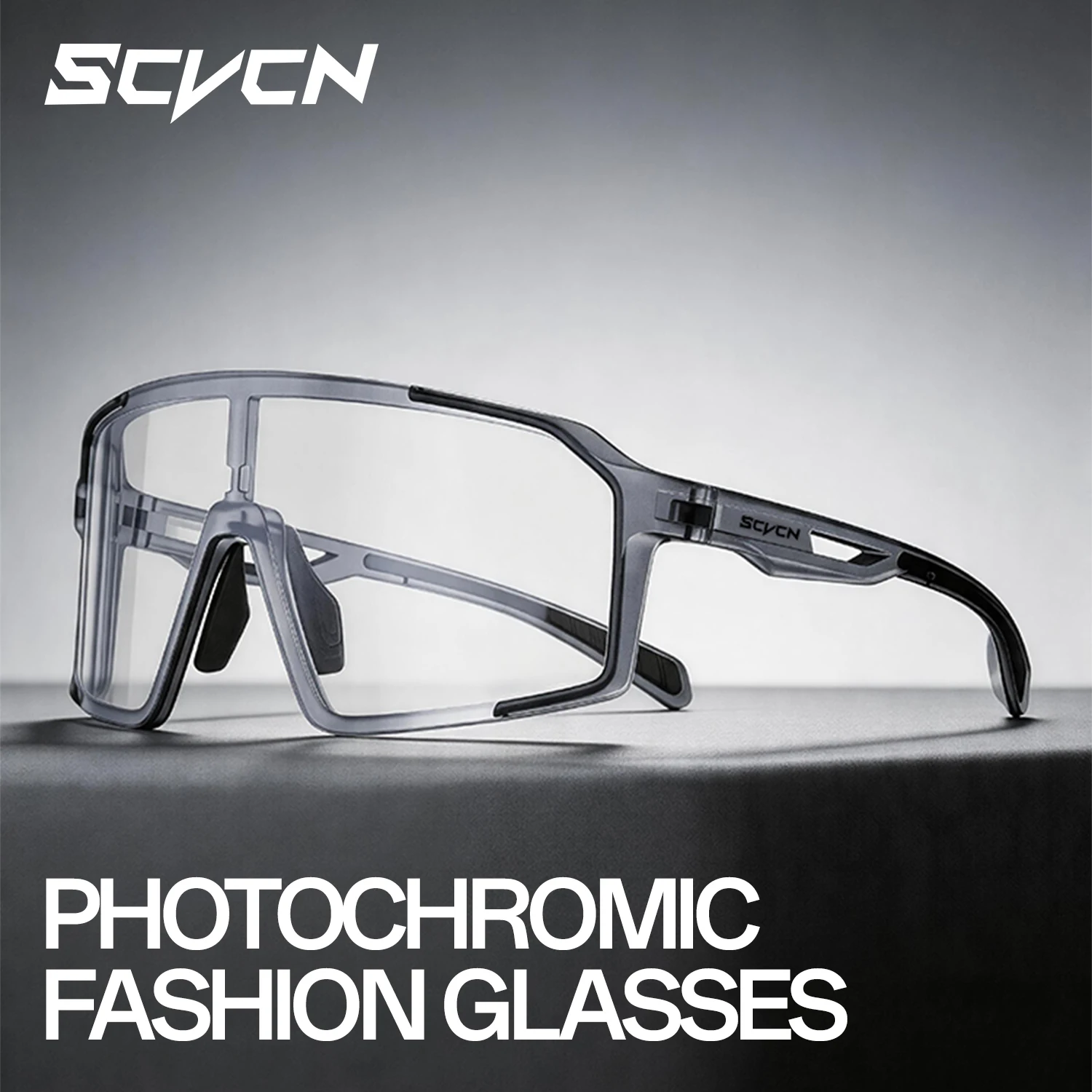 

SCVCN UV400 Photochromic Outdoor Sports Sunglasses Hiking Cycling Running and Trekking Glasses Unisex Stylish Driving Sunglasses