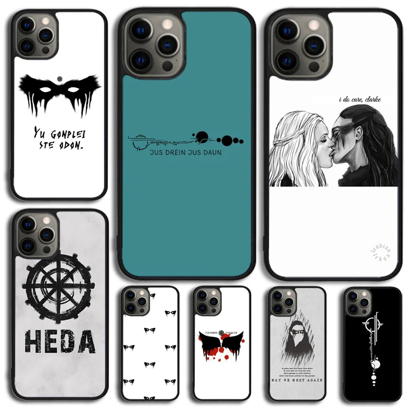 O 100 lexa tv show caso de telefone para iphone 17 ar 14 15 16 13 12 max capa para apple iphone 17 ar 11 pro max plus coque