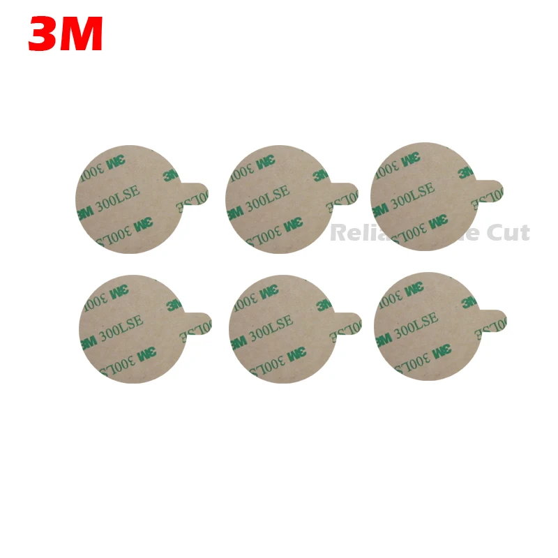 50mm Circle Pads 3M 300LSE Double Sided Adhesive 9495LE Tape Round Sticker Clear, 0.17mm Thick, Pack of 50 circles