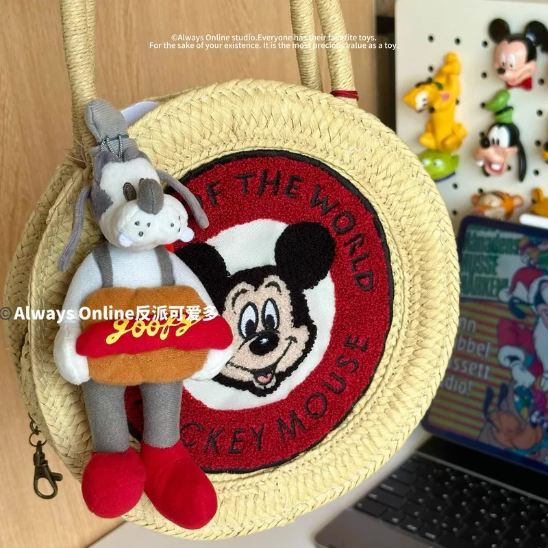 Disney Goofy Hot Dog Pendant Waiter Kimono Cowboy Ice Cream Key Chain Cartoon Plush Toy Gift