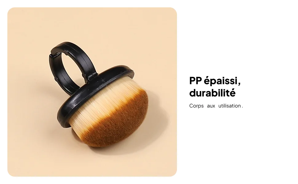 Brosse de nettoyage de la poussière des ongles avec poignée confortable pour la manucure, toutes les fournitures de Gel pour Nail Art et usage domestique