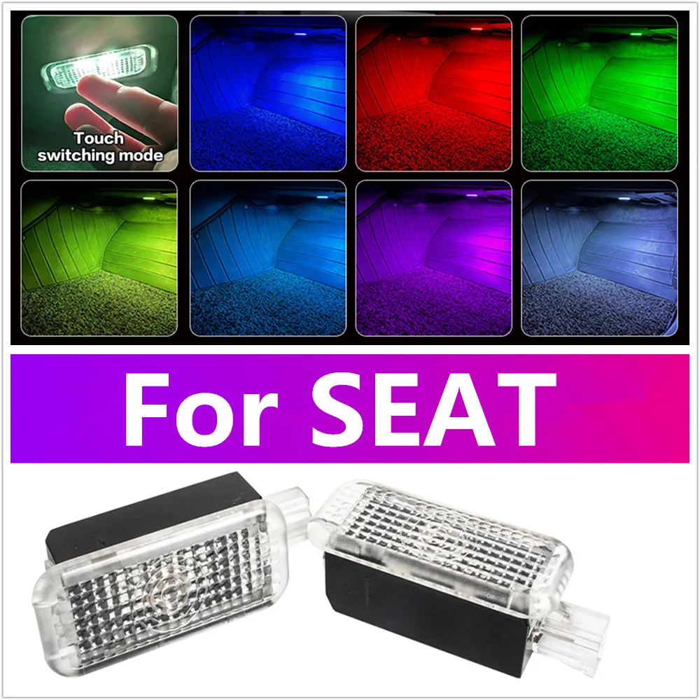 

Светодиодная RGB-подсветка для салона автомобиля, декоративная подсветка для ног, атмосферная лампа, аксессуары для SEAT Alhambra, Ateca, Leon 5F, MK3, Ibiza ST, Toledo