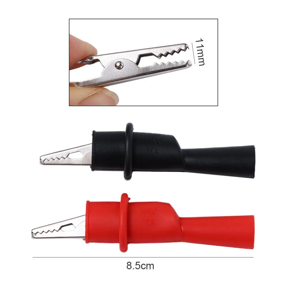 For Multimeter for Professional Multimeter Electric Testing Test Lead Alligator Terminals Alligator Clips Connectors Test Clips