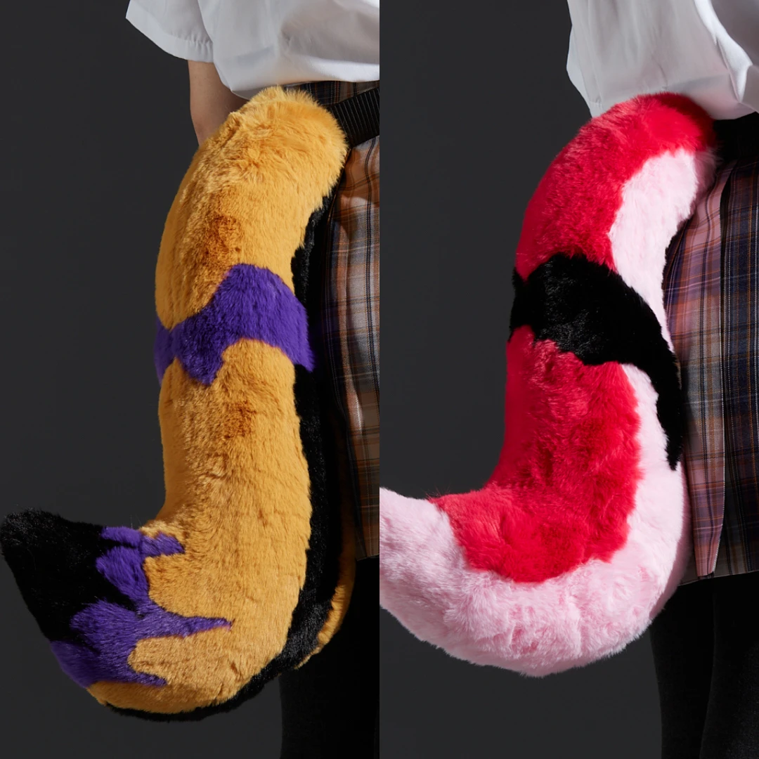 

Furry Tail Fursuit Kigurumi Animal Cute Cosplay Costume Furry Suit Accessories tail Cartoon