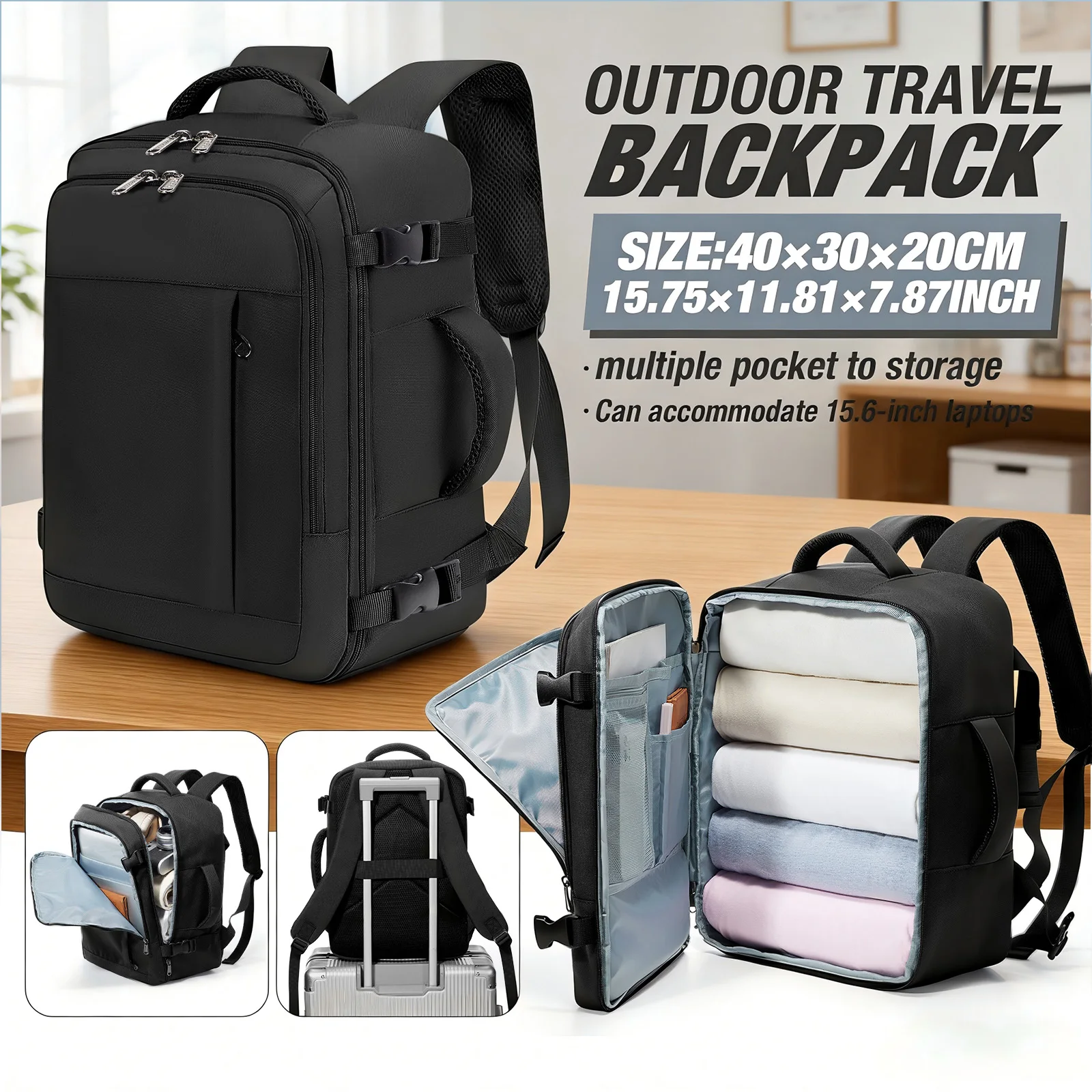 

Notebook Backpack Travel 40x30x20 Ryanair Men Women Work Bag Business Cabin Bag Backpack School Bag，rucksack handgepäck flugzeug