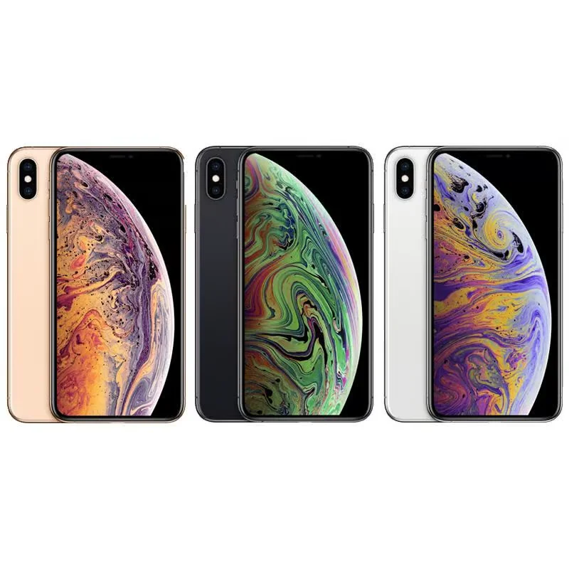 هاتف Apple iPhone XS Max 4G LTE A12 Bionic IOS 6.5 بوصة أصلي غير مقفول بذاكرة وصول عشوائي 4 جيجابايت وذاكرة قراءة فقط 256 جيجابايت NFC 96% هاتف ذكي جديد