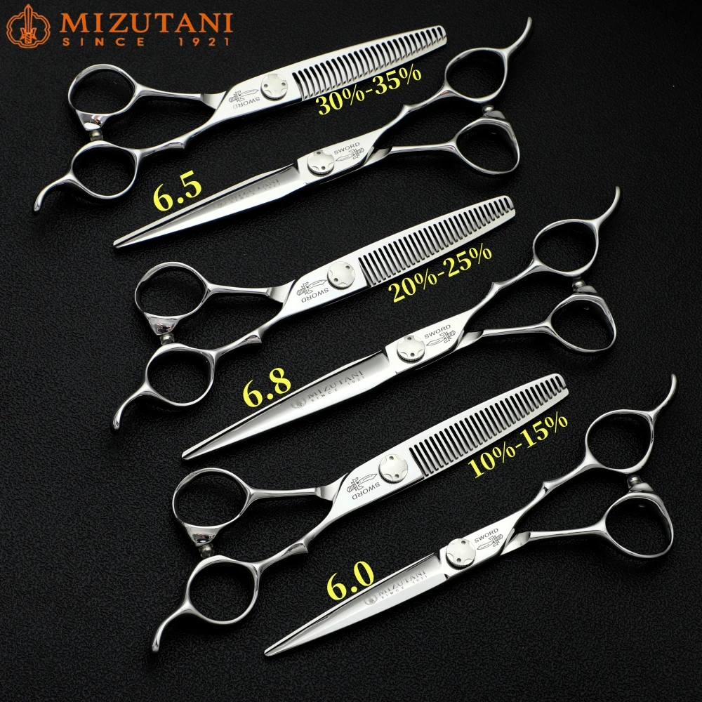 

Mizutani Professional Barber tool Hair Thinning Scissors jp440C steels 4-5-5.5-6-6.8inch