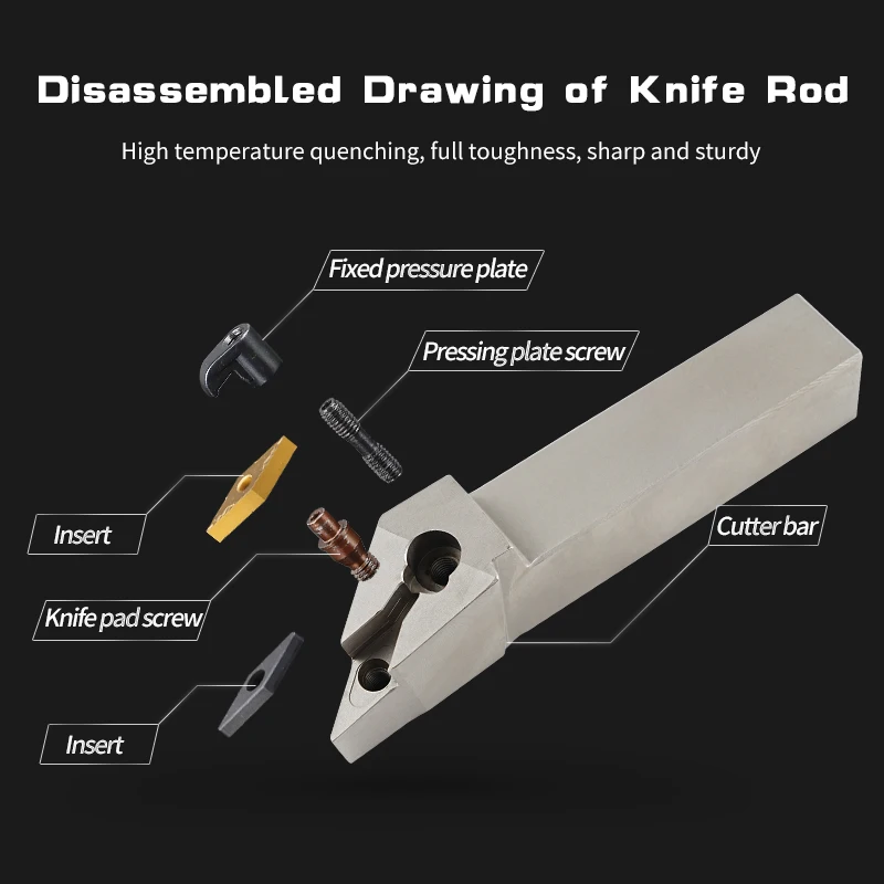 Imagem -02 - Primavera Aço Cnc Lathe Cutter Carbide Insert External Turning Tool Holder Mvjnr L2023k16h Mvjnl2525m16h 1pc Branco