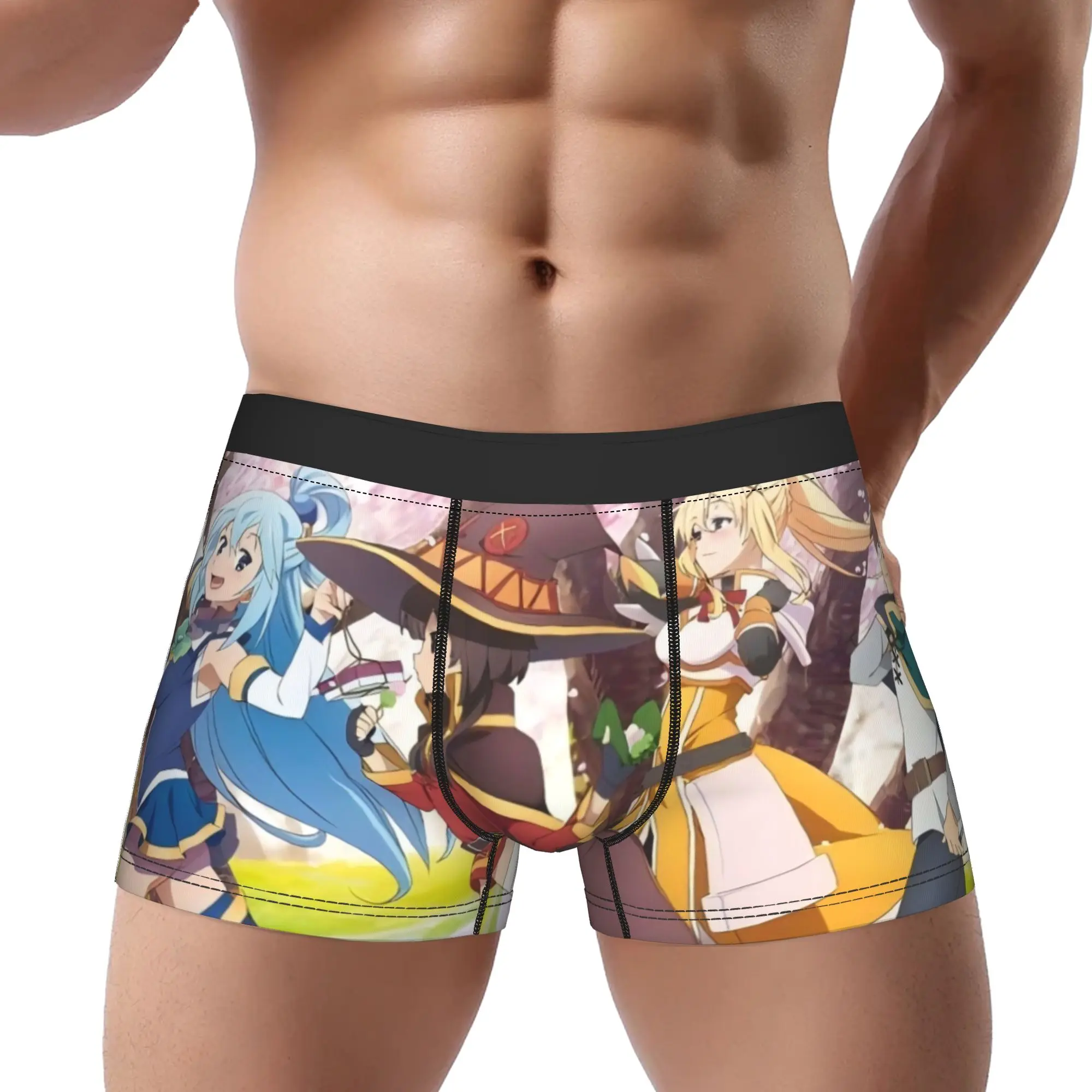 

KonoSuba Underpants Homme Panties Male Underwear KonoSuba Comfortable Shorts Boxer Briefs