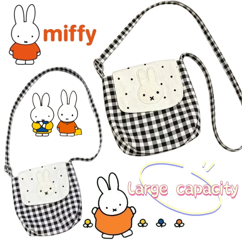

New Creative Miffy Rabbit Crossbody Bag, High-Value Fashionable Personalized Large-Capacity Portable Cartoon Cute Storage Bag