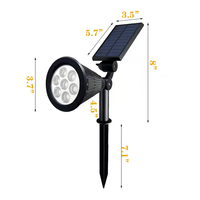 Imagem -05 - T-sun Ajustável Solar Spotlight Jardim Luz Solar Ip65 Energia Solar Luz Verde para Quintal Caminho Árvore Decoração Luz Solar ao ar Livre