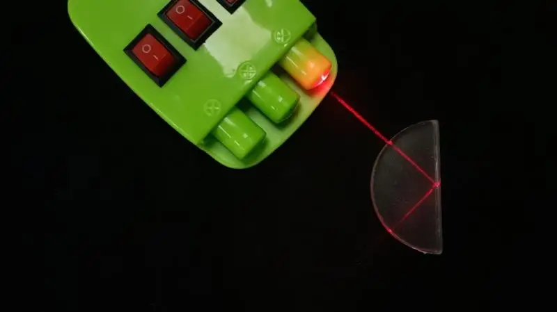 Refractieve lensset voor fysieke wetenschappelijke experimenten Optische bolle lens Semi-plexiglas baksteen Laserlijnlichtbron