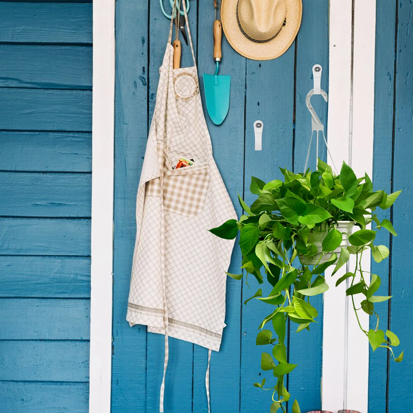 

20Sets Light Hooks Outdoor String Lights Hangers Screw Hooks for Christmas Patio Decor Patio Light Clips Screw Hook