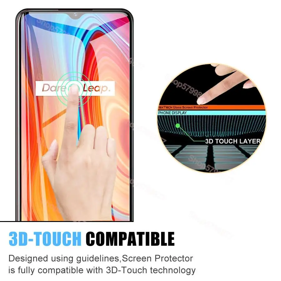 Full Cover Tempered Glass For Realme C2 C3 C3i C11 C12 C15 C17 Screen Protector C20 C20A C21 C21Y C25 C25Y C30 C31 C33 C35 Glass