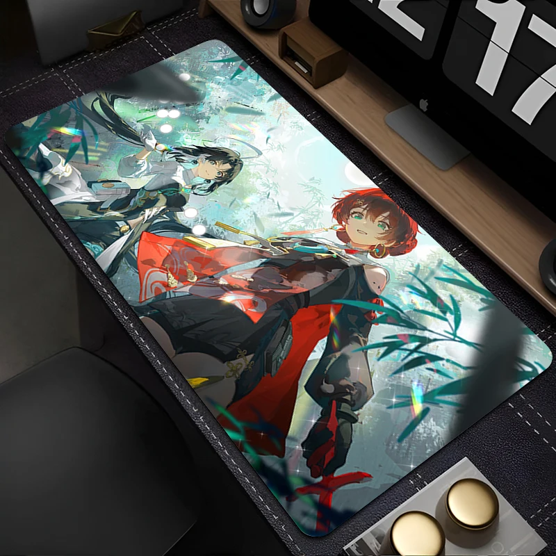 

Danjin Wuthering Waves Mouse Pad PC Gamer Cabinet Keyboard Rug Large Kawaii Anime Girl Desk Mat Laptop 900x400 Gaming Mousepad