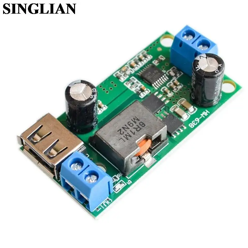 5A Buck Step-down Module 9V/12V/24V/36V To 5V DC-DC High-power Vehicle Mounted Stabilized Voltage Power Converter
