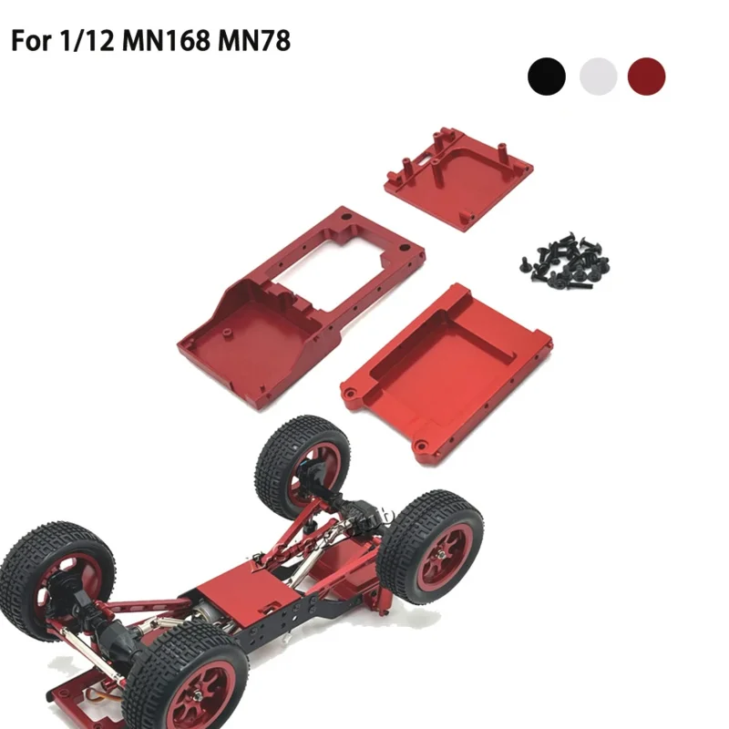 Circuit Board Motor Fixed Seat Tail Plate for 1/12 MN168 MN78 ON Accessories Metal Upgrade Parts Kit Rc Model Crawler Car Truck