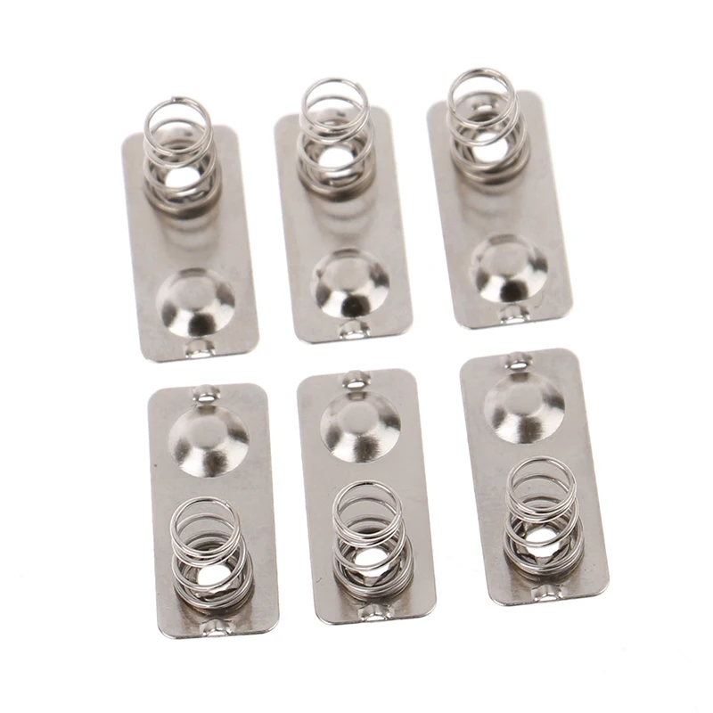 20PCS 21*9mm/20*9mm - + Replacement Metal Batteries Spring Contact Plate Silver Unidirectional Slot For AAA Battery Case