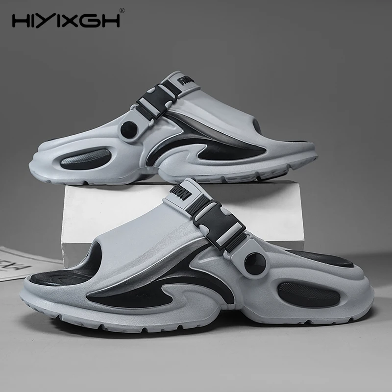 

Модные мужские уличные тапочки, пляжные сандалии, удобные шлепанцы, мужская повседневная обувь, садовая обувь, женские и мужские пляжные тапочки