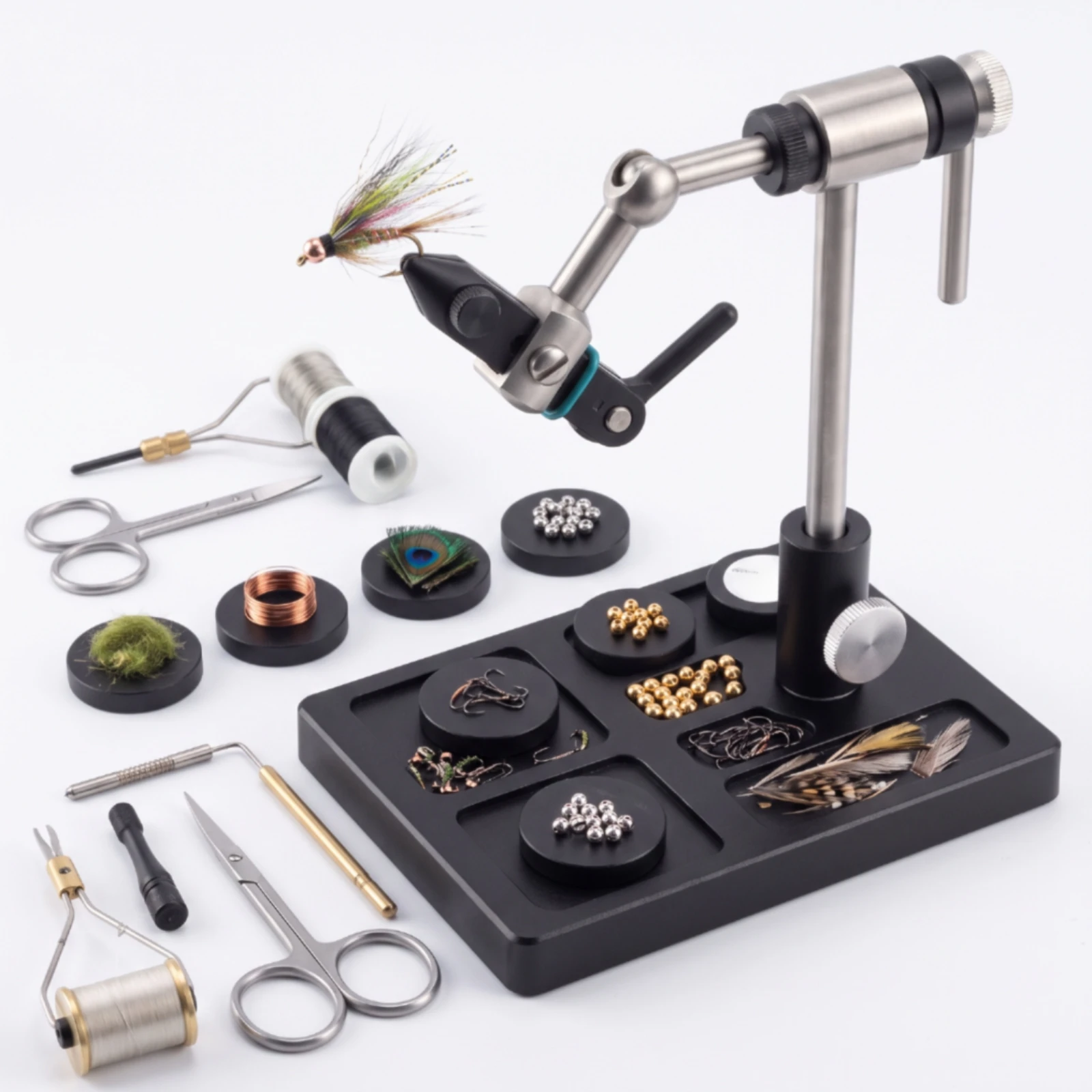 Fly Tying Vise Pedestal Base High Stability Fly Tying Pedestal Base Hardware Slim Design Fits Most for Anglers, Workshop