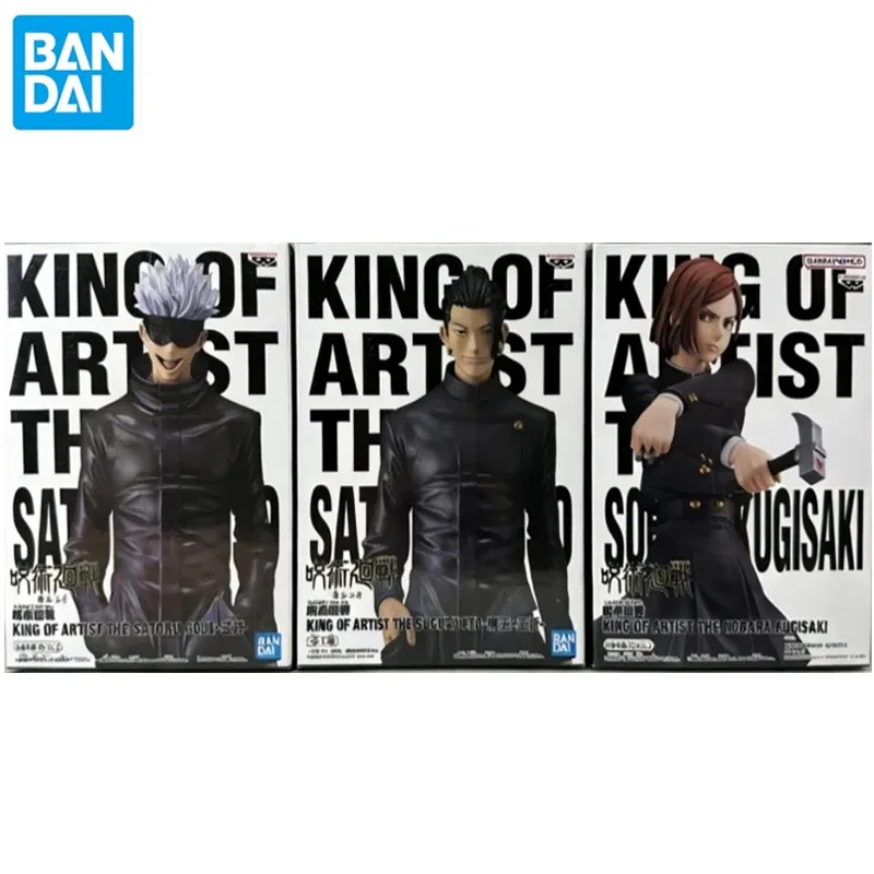 

Bandai Original Banpresto Jujutsu Kaisen Gojo Satoru Geto Suguru Ieiri Shoko Anime action figure Model Toys ornament gifts
