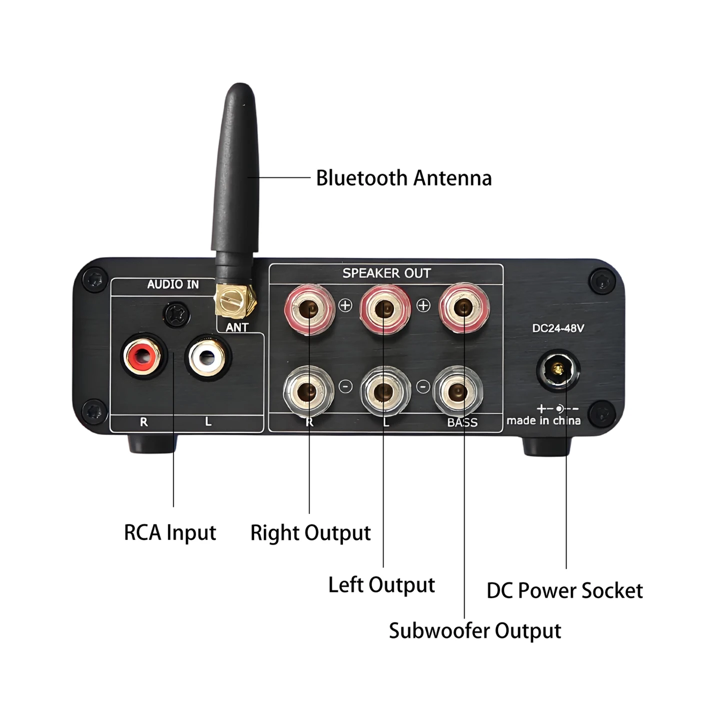 YJCO TPA3255*2 Hochleistungs-Digital-HIFI-Verstärker mit QCC3034 BT 5.1 QCC3084 BT 5.4 Decodierung und LDAC-Unterstützung – Detail 4