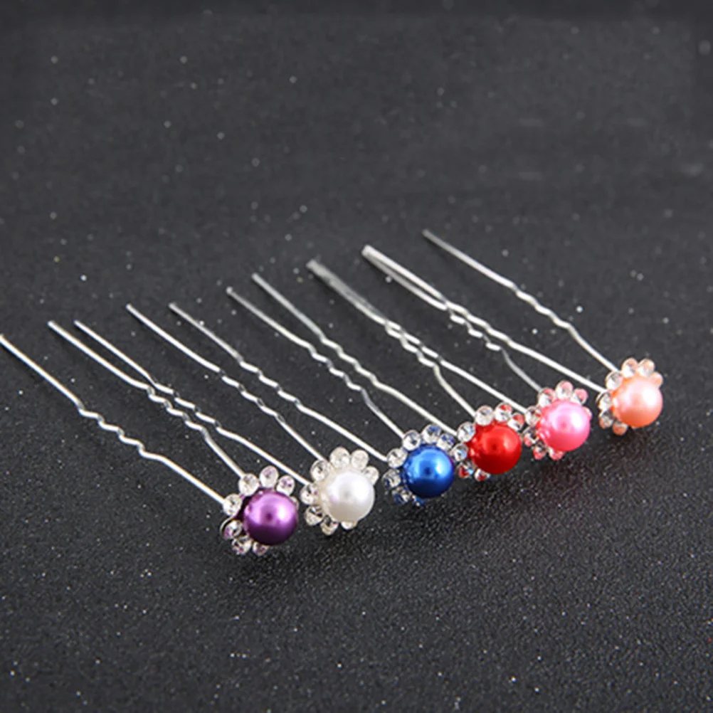 

20 шт. U-образная жемчужная заколка для волос, прочная стильная заколка для волос для свадьбы, повседневного повседневного вечеринки, женская U-образная заколка для волос с жемчугом