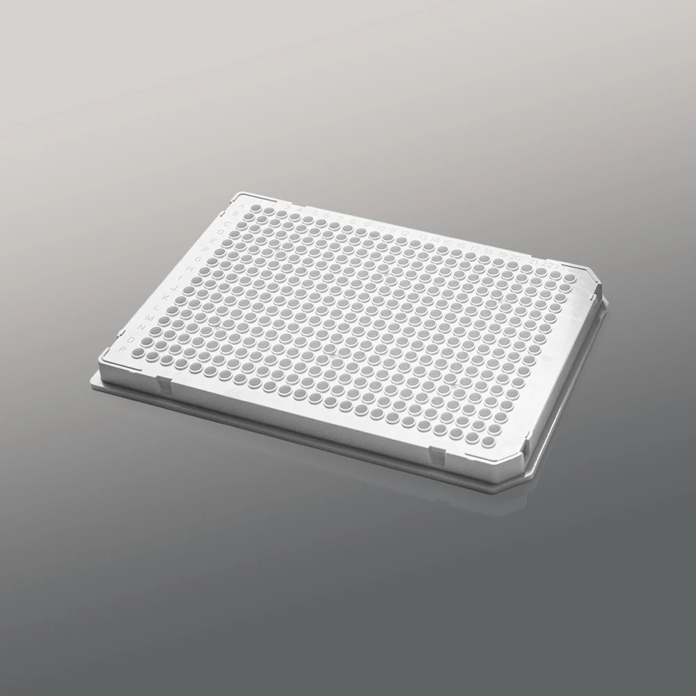 384-Well Full-Skirted PCR Plate (40μL, A24/P24 Dual Notch) - White Frame/White Wells - Compatible with Roche LightCycler Systems