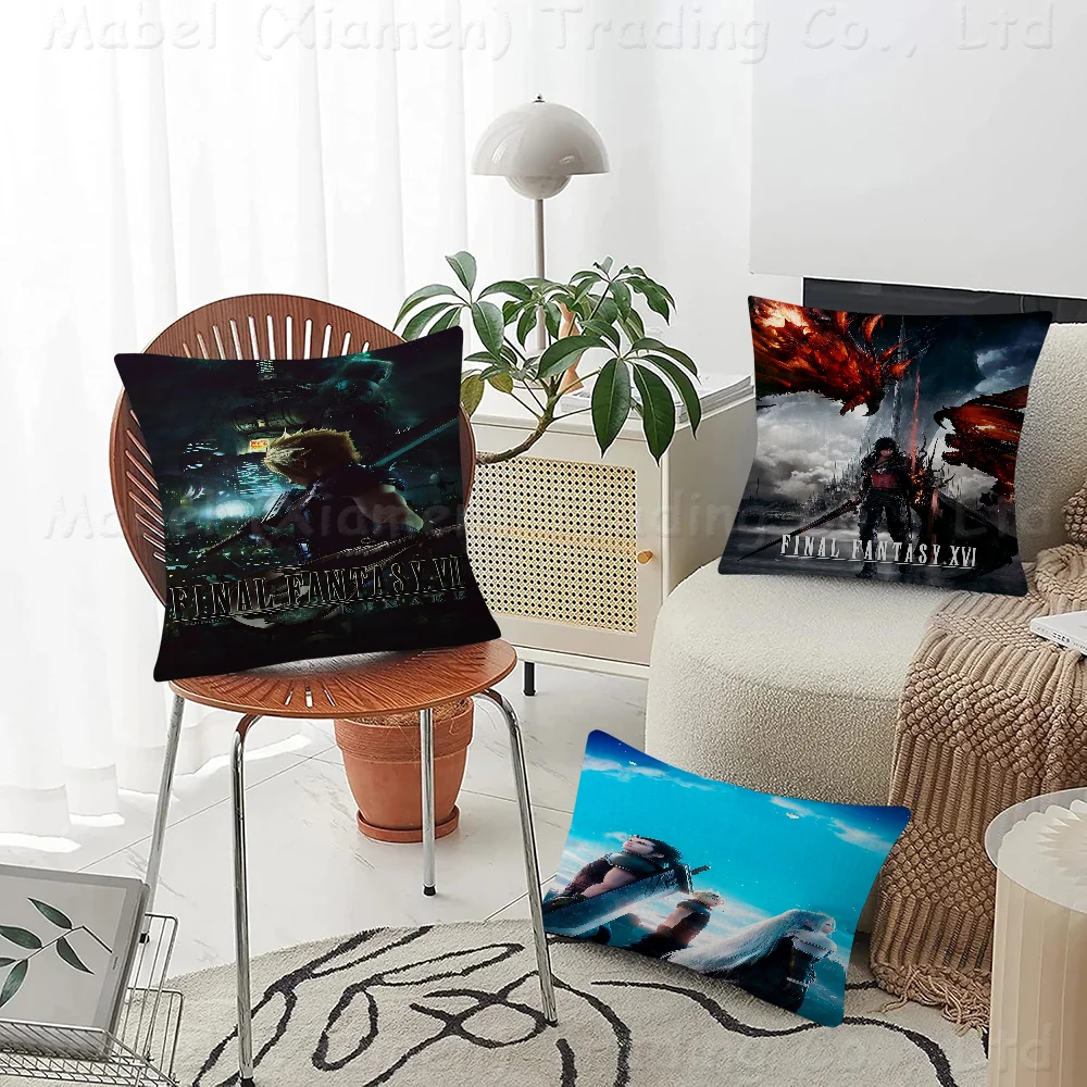 

FINAL FANTASY 45*45cm Cushion Cover Pillow Cover Decor Pillowcase Home Pillowcase For Couch Pillow