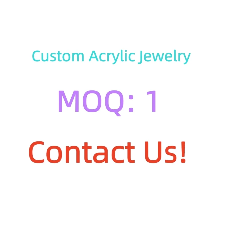 KUGUYS Custom Test Acrylic Earrings for Women Girls Jewelry