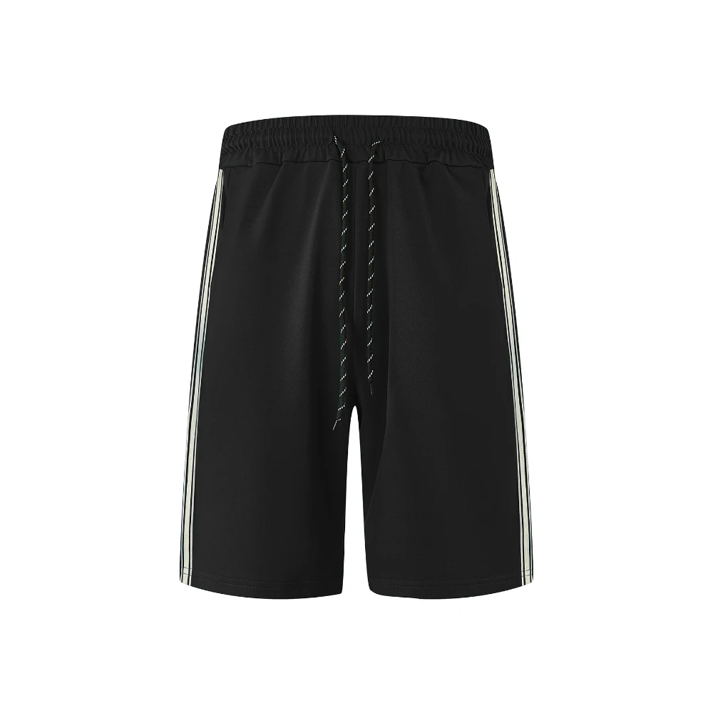 شورت رياضي برباط للرجال، قماش مسامي، شفاف قليلاً، تصميم فضفاض وعصري، مريح ومتعدد الاستخدامات #1