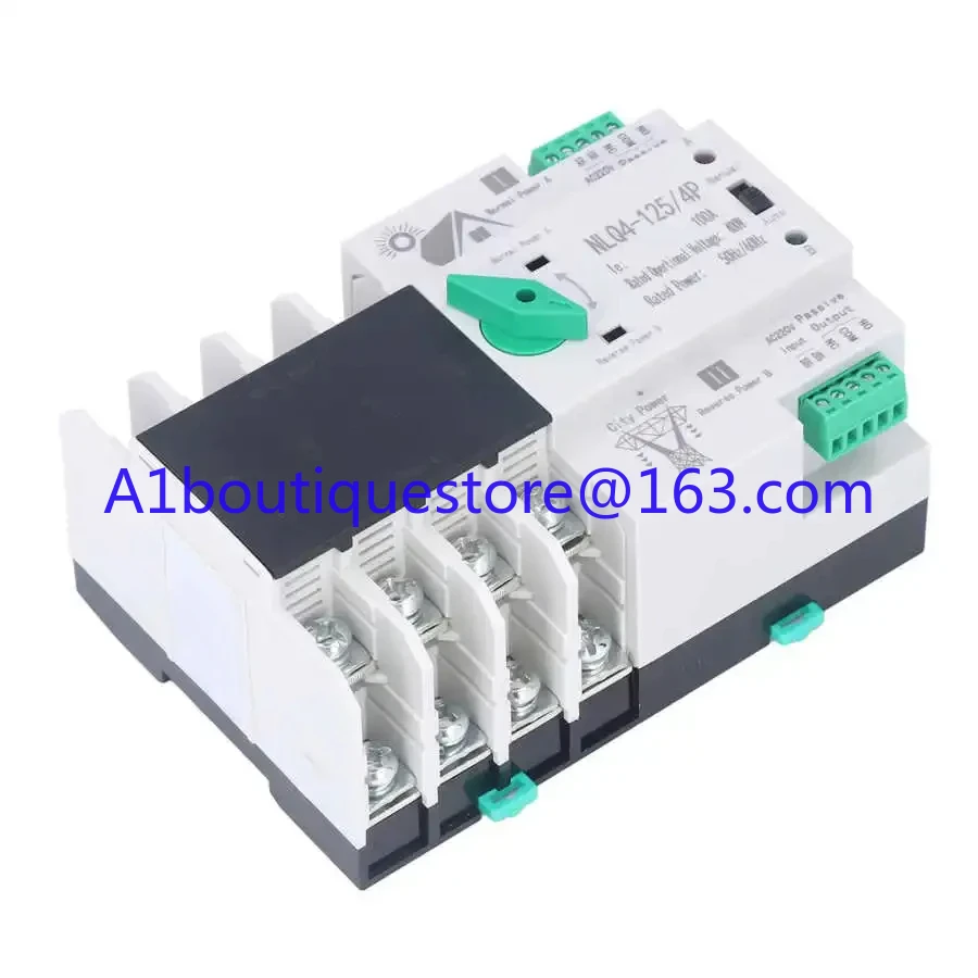 NLQ4-125/4P Dual Power Automatic Transfer Switch Rail Type Installation Design MillisecondFast Controller 100A 220V