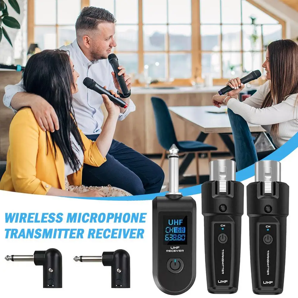 

Система адаптеров UHF XLR, беспроводной микрофонный передатчик, приемная система для динамического микрофона, гитарный аудиомикшер, система PA