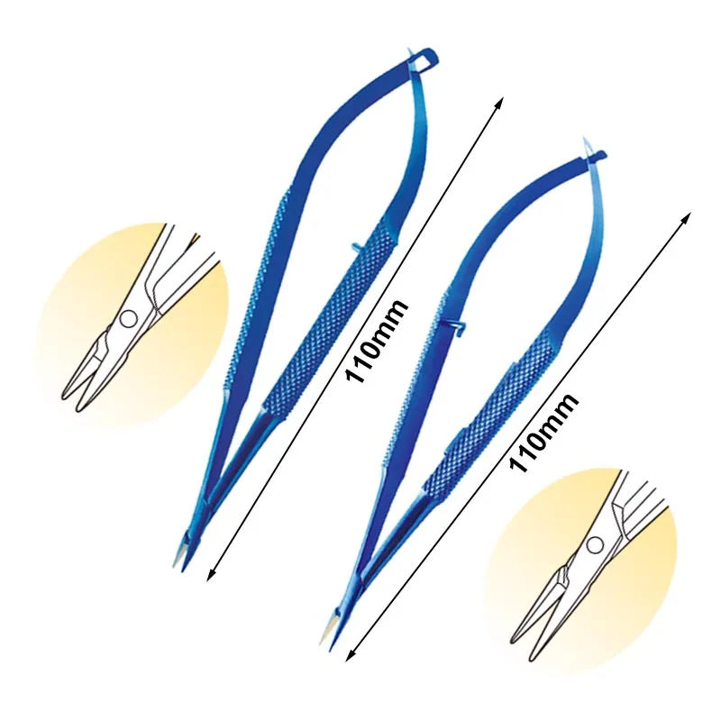 

Needle Holding Forceps Pliers Round Handle Needle Holder Titanium Alloy Ophthalmic Instrument