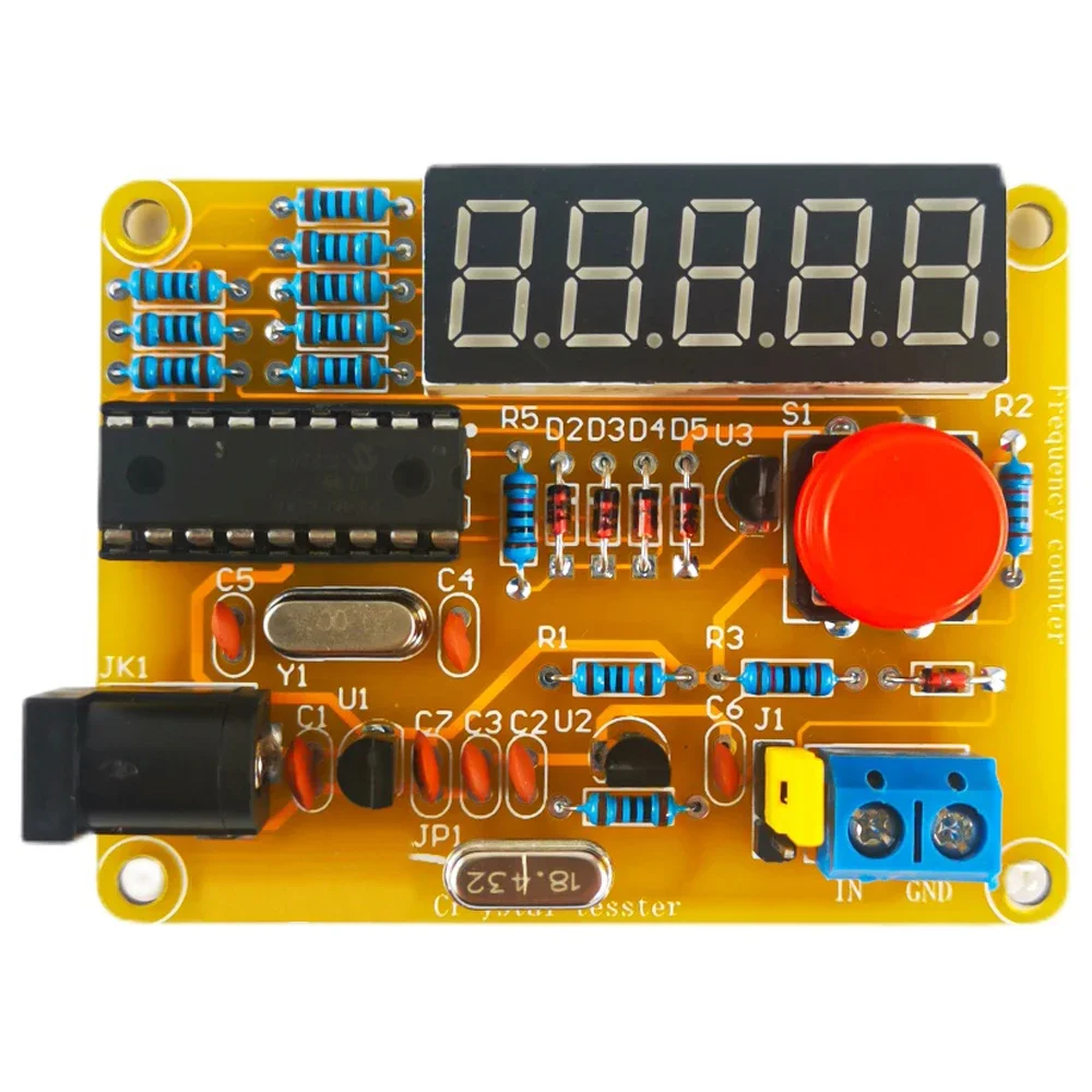 DIY Frequency Measurement Kit 1Hz-50MHz Frequency Meter High Precision Digital Tube Display Welding Practice DIY Electronic Kit