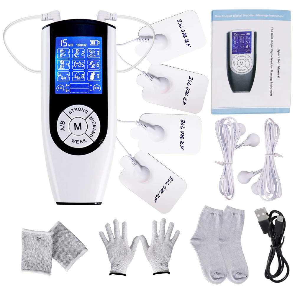 

TENS массажер всего тела крест иглоукалывание прижигание EMS стимулятор мышц для облегчения боли массаж цифровой терапевтический аппарат