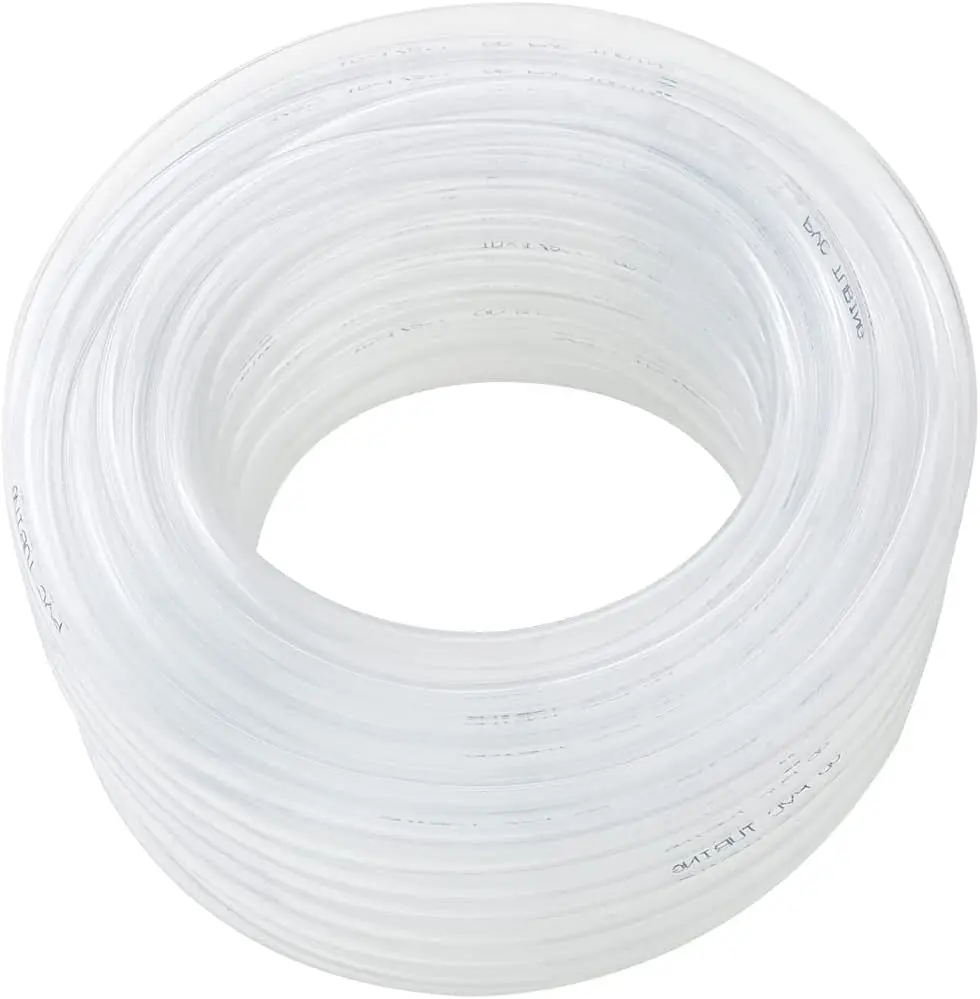 

3/4" ID x 100ft Clear Vinyl Tubing, Low Pressure Flexible PVC Hose, Heavy Duty UV Chemical Resistant BPA Free