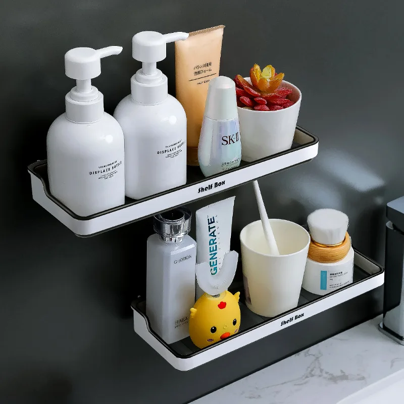JAYA Bathroom Shelf Rack Plastic Storage Organizer Shower Shelf Unit Over The Sink Rack Toilet Shelf Dishes Storage Tower Rack