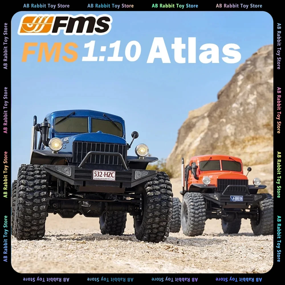 

1/10 FMS Remote Contro Car Atlas 4wd Crawler Car Electric 4x4 2.4ghz Rc Model Off-road Vehicle Cars Adult Kids Toy Children Gift