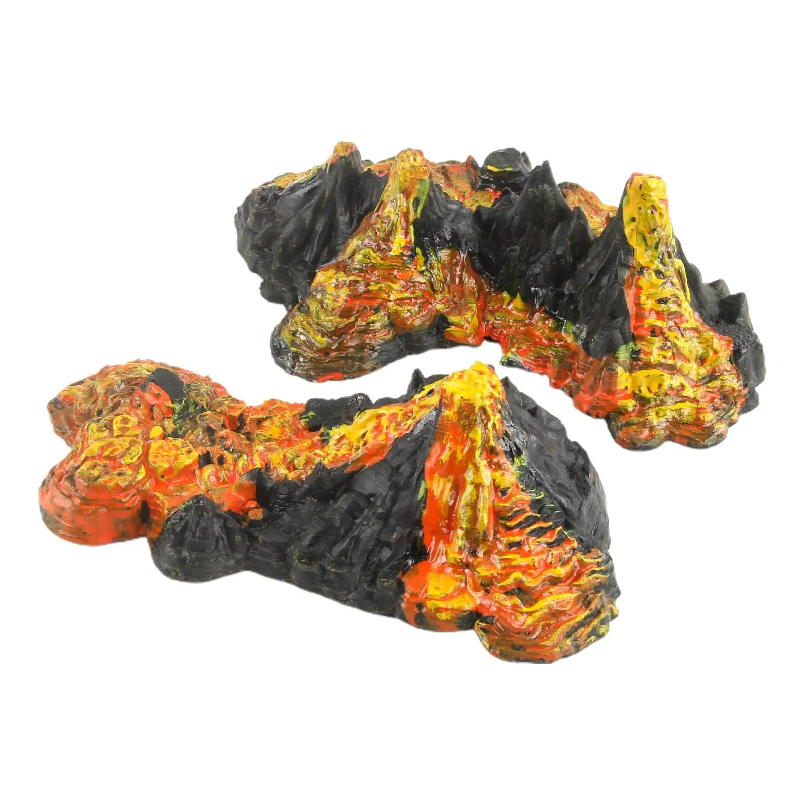 Erupting Volcano Model Adornment Science Kit Sand Table Layout Realistic Mini Volcano Dinosaur Playset for Toddlers Children