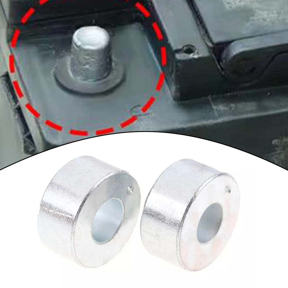 

2Pcs Battery Welding Pile Terminals Replacement Parts Connectors Diameter 18mm, 16mm For Most Car Repair Accessories