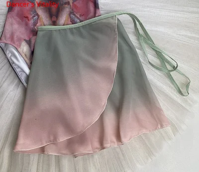 Women Ballet Tutu Skirt Gauze Colors One Piece Skirt Classical Dance Training Dress Art Examination Gymnastics Tutu Ballet