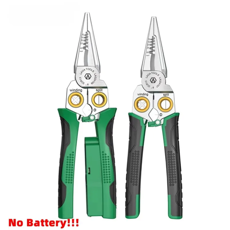 

8-In-1 Stainless Steel Wire Stripping Pliers Multifunctional Electrician Maintenance Pliers Specialized Testing Cutting Crimper