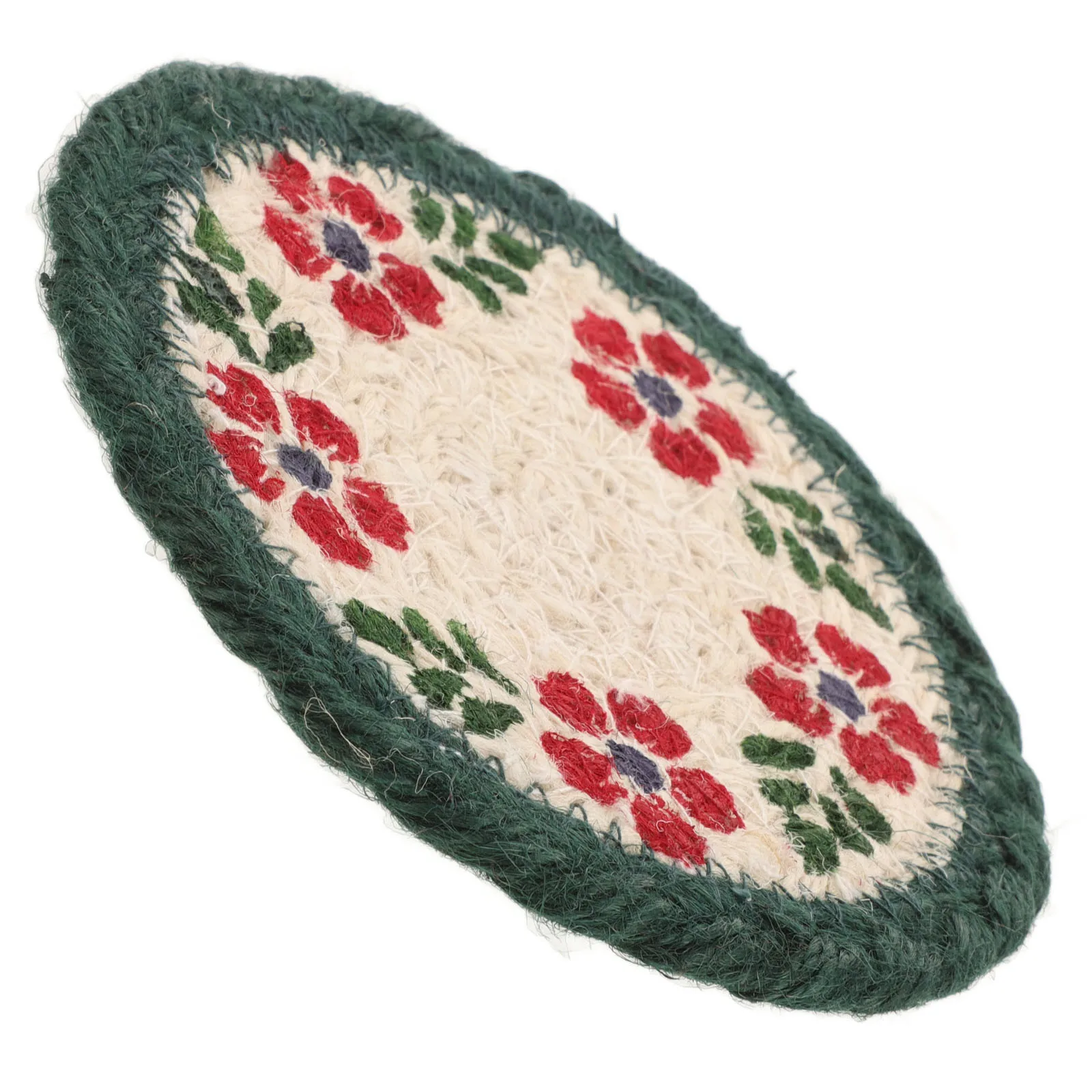 

Woven Jute Placemat Coaster Set Braided Heat Insulated Kitchen Mat AntiScalding Tabletop Hot Dish Pad MultiFunction Pot Mat