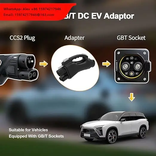 Ccs Combo 2 Dc Fast Charging Connector Ccs2 To Gbt Adapter DC Charger Adapter 3200A GB/T Connector CCS CCS1 CCS2