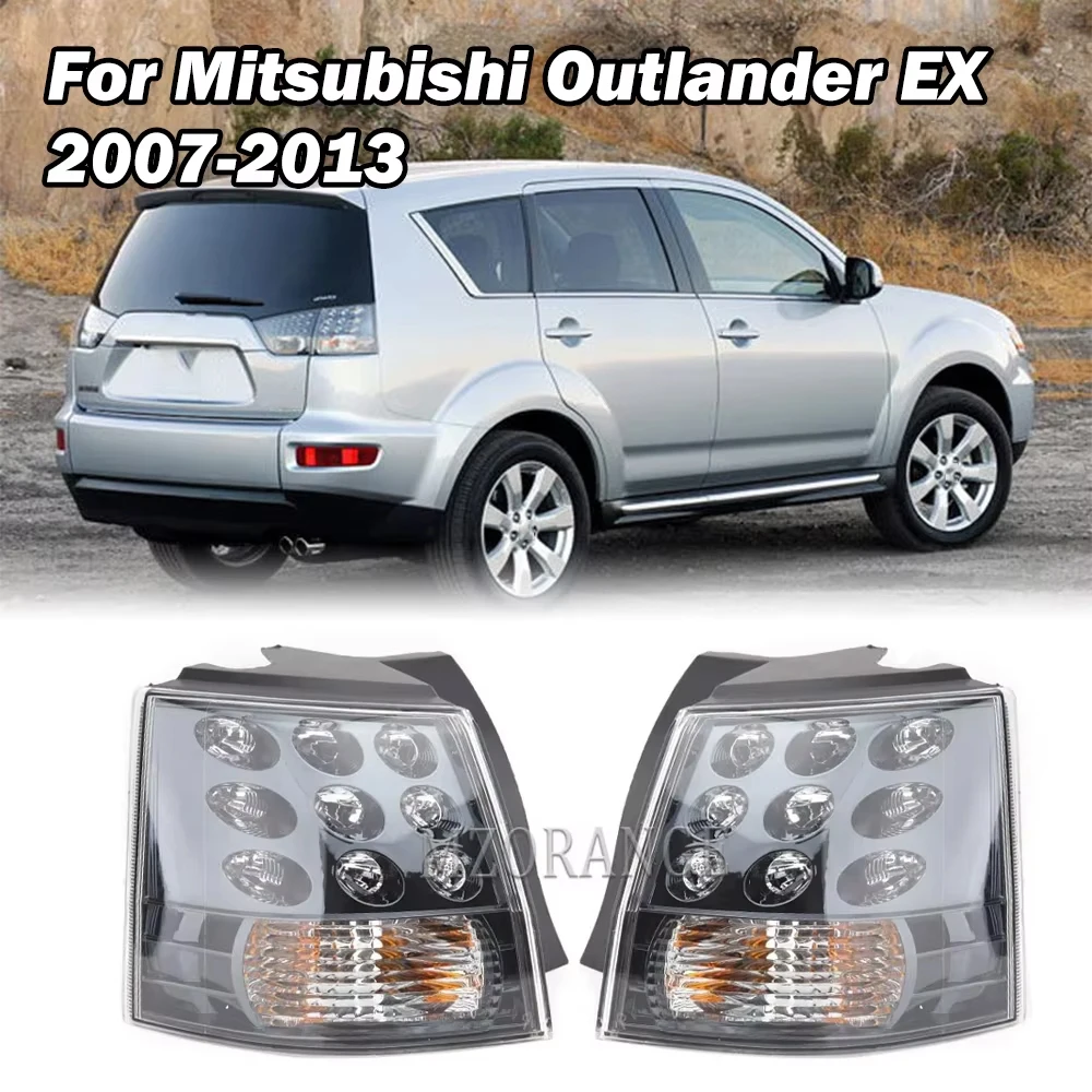 אורות זנב עבור מיצובישי מחוץ lander לשעבר 2007 2013 הוביל מנורת אחורי נהיגה היפוך עצור הבלם